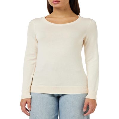 Amazon Essentials Women's Long-Sleeve Lightweight Crewneck Sweater (Available in Plus Size), Pale Peach, Small