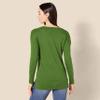 Amazon Essentials Women's Lightweight Long-Sleeve V-Neck Tunic Sweater (Available in Plus Size), Green, X-Small view 3