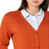 Amazon Essentials Women's Lightweight V-Neck Cardigan Sweater (Available in Plus Size), Rust, X-Large view 4