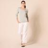 Amazon Essentials Women's Regular-Fit Lightweight Long-Sleeve V-Neck Sweater (Available in Plus Size), Oatmeal Heather, X-Small view 4