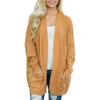 Andongnywell Women's Cable Knit Open Front Chunky Cardigans Sweaters Boyfriend Sweaters Jackets Overcoats Outwear (Yellow,XX-Large) view 1
