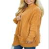 Andongnywell Women's Cable Knit Open Front Chunky Cardigans Sweaters Boyfriend Sweaters Jackets Overcoats Outwear (Yellow,Medium) view 3