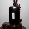 2.3" China Certified Nature Black Obsidian Jade The GOF of Wealth Hand Made Necklace Pendant 8961 view 4