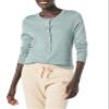 Amazon Essentials Women's Lightweight Crewneck Cardigan Sweater (Available in Plus Size), Sage Green Heather, X-Large view 1