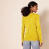 Amazon Essentials Women's Lightweight Crewneck Cardigan Sweater (Available in Plus Size), Dark Yellow, Large view 3