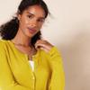 Amazon Essentials Women's Lightweight Crewneck Cardigan Sweater (Available in Plus Size), Dark Yellow, Large view 4