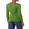 Amazon Essentials Women's Lightweight Long-Sleeve Cable Crewneck Sweater (Available in Plus Size), Green, Small view 3