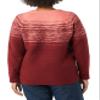 Amazon Essentials Crewneck Sweater for Women, Soft-Touch, Burgundy Coral Pink Ombre Pattern, Medium view 4