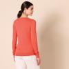 Amazon Essentials Women's Regular-Fit Lightweight Long-Sleeve V-Neck Sweater (Available in Plus Size), Coral Pink, Small view 3