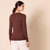 Amazon Essentials Women's Regular-Fit Lightweight Long-Sleeve V-Neck Sweater (Available in Plus Size), Toffee Brown, X-Small view 3
