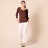 Amazon Essentials Women's Regular-Fit Lightweight Long-Sleeve V-Neck Sweater (Available in Plus Size), Toffee Brown, X-Small view 4