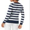 Amazon Essentials Women's Long-Sleeve Lightweight Crewneck Sweater (Available in Plus Size), Navy White Rugby Stripe, X-Small view 3