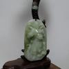 2.6" China Certified Grade A Nature Jadeite Jade Guangong Amute Necklace Pendant 0030 view 3
