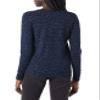 Amazon Essentials Women's Regular-Fit Lightweight Long-Sleeve V-Neck Sweater (Available in Plus Size), Black Navy Cheetah, Medium view 3