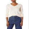 Amazon Essentials Women's Regular-Fit Lightweight Long-Sleeve V-Neck Sweater (Available in Plus Size), Pale Peach, X-Small view 1