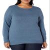Amazon Essentials Women's Long-Sleeve Lightweight Crewneck Sweater (Available in Plus Size), Blue, Medium view 1