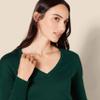 Amazon Essentials Women's Lightweight Long-Sleeve V-Neck Tunic Sweater (Available in Plus Size), Dark Green, X-Small view 4