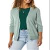 Amazon Essentials Women's Lightweight V-Neck Cardigan Sweater (Available in Plus Size), Sage Green Heather, XX-Large view 1