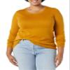 Amazon Essentials Women's Long-Sleeve Lightweight Crewneck Sweater (Available in Plus Size), Tobacco Brown, X-Small view 4