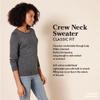 Amazon Essentials Women's Long-Sleeve Lightweight Crewneck Sweater (Available in Plus Size), Blue, Large view 2