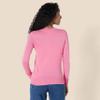 Amazon Essentials Women's Lightweight Crewneck Cardigan Sweater (Available in Plus Size), Pink, Small view 3