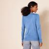 Amazon Essentials Women's Lightweight Crewneck Cardigan Sweater (Available in Plus Size), Blue, Small view 3