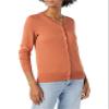 Amazon Essentials Women's Lightweight Crewneck Cardigan Sweater (Available in Plus Size), Caramel, XX-Large view 1