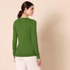 Amazon Essentials Women's Regular-Fit Lightweight Long-Sleeve V-Neck Sweater (Available in Plus Size), Green, X-Large view 3