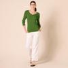 Amazon Essentials Women's Regular-Fit Lightweight Long-Sleeve V-Neck Sweater (Available in Plus Size), Green, X-Large view 4