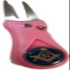 GREAT LOGOS Masonic Mason Ball Marker Golf Pink Switchblade Golf Divot Tool  view 1