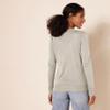 Amazon Essentials Women's Lightweight Crewneck Cardigan Sweater (Available in Plus Size), Oatmeal Heather, Small view 3