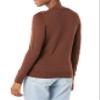 Amazon Essentials Women's Long-Sleeve Lightweight Crewneck Sweater (Available in Plus Size), Dark Chestnut Brown, X-Large view 3