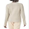 Amazon Essentials Women's 100% Cotton Crewneck Cable Sweater, Beige, XX-Large view 2