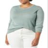 Amazon Essentials Women's Long-Sleeve Lightweight Crewneck Sweater (Available in Plus Size), Sage Green Heather, Medium view 4
