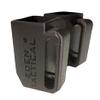 Double Magazine Pouch (OWB) for Glock 43X and 48, 9mm Magazines (Single Stack), 2 in a Row. Doesn't FIT Glock 43. Adjustable Belt Loops fit: 1.5 inch, 1.75 inch and 2 inch Belts view 4
