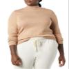 Amazon Essentials Women's Lightweight Mockneck Sweater (Available in Plus Size), Taupe Heather, Medium view 4