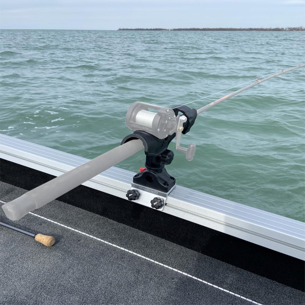Brocraft Smoker Craft Boats 60 Degree Rod Holder / Polar Kraft Track 60 Degree Rod Holder