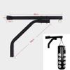 ZHANGQINGXIU Heavy Punch Bag Wall Bracket 2 in 1 Punch Bag Wall Bracket with Pull Up Bar for Chin Up Exercise Heavy Duty Metal with Complete Fitting (Color : Black, Size : 60x58cm) view 3