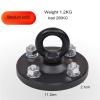 ZHANGQINGXIU Heavy Duty Punch Bag Ceiling Hook 360 Degree Rotation 4 Holes Hook Complete Fittings for Heavy Punch Bags MMA Swing Hanging Chair, 4 Sizes (Color : Black-A, Size : 11.2cm) view 4