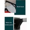 ZHANGQINGXIU Heavy Punch Bag Wall Bracket, Hanging Hanger Sandbag Holder Wall Mount Punching Bag Hanger Rings Fixed Frame 9 Sizes (Color : Black, Size : 80x30x15cm) view 4