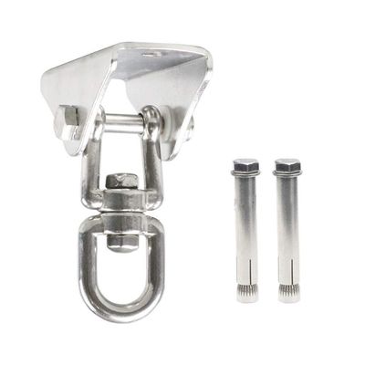 JINMLBO Heavy Duty Punch Bag Ceiling Hook, 4 Holes Hook Complete Fittings for Heavy Punch Bags MMA Swing Hanging Chair, 16 Sizes(Silver-B,9x4x11.1cm)