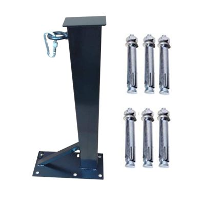 ZHANGQINGXIU Heavy Punch Bag Wall Bracket Fitness Boxing Sandbag Suspension Hanger Heavy Duty Metal Fixed Bracket Complete Accessories, 16 Sizes (Color : Black, Size : B-60CM)