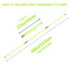 Asyxstar Golf Alignment Stick - Upgraded 48" Golf Sticks Training Aid 2 Pack for Aiming, Putting, Full Swing Trainer, Posture Corrector with Clear Tube Case Golf Gifts for Men Women Golfers view 3
