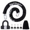 Heavy Duty Chain Lock, with U-Lock, Chain:120cm Length x 12mm Dia,Made of Manganese Steel, Non-Corrosive, Durable, Protector of Valuables view 1