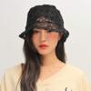 GTHTTT Women Bucket hat Lace Basin Cap Flowers Fisherman hat Hollow Sun Hat (White 2,56-58cm) view 3