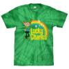 Tee Luv Men's Lucky Charms T-Shirt - Lucky The Leprechaun Cereal Mascot Shirt, Green Tie Dye, XXL view 1