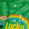 Tee Luv Men's Lucky Charms T-Shirt - Lucky The Leprechaun Cereal Mascot Shirt, Green Tie Dye, XXL view 2