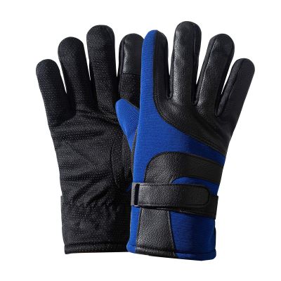 FUFU Gloves Cycling Gloves, Winter Running Touch Screen Gloves, Mountain Bike Motorcycle Fishing Gloves (Color : Blue)