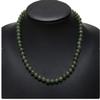 0.3" China Certified Nature Hetian Nephrite Jade Women's Round Beads Necklace 3313 view 1