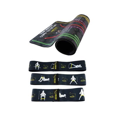 Mad Owl Fitness Gear, Guru Tutor Yoga Mat + With Booty Bands Strengthening & Non-Slip Lightweight and Portable Exercise Mat for Women/Men Workout, Home, Pilates, & Floor Exercises